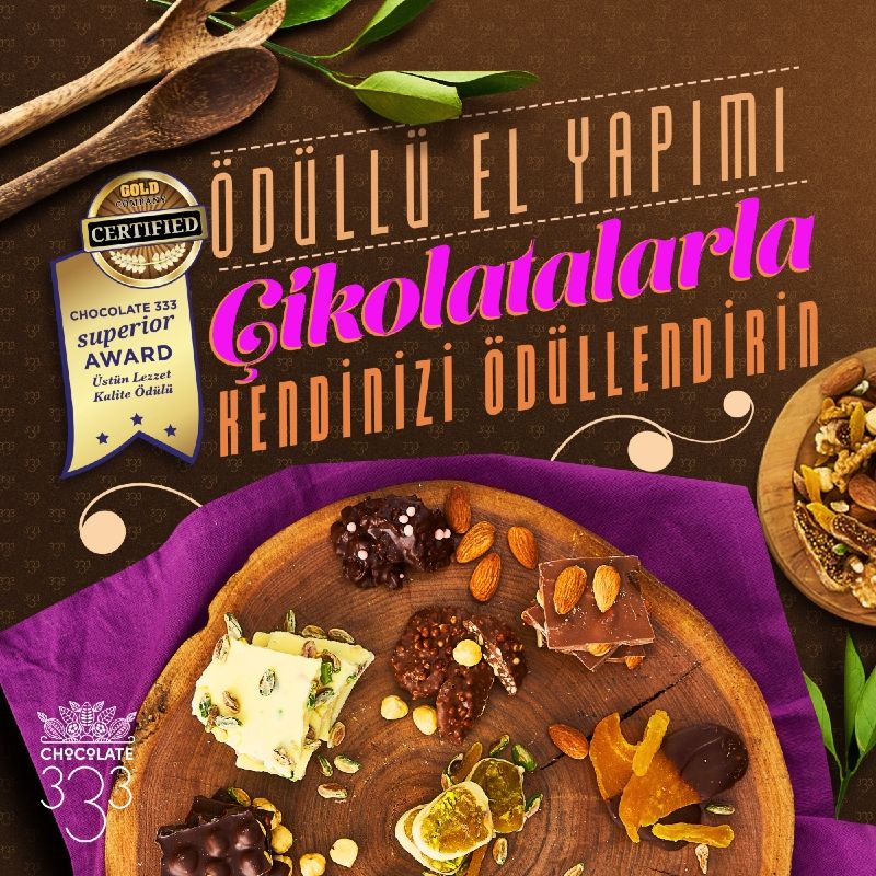 Chocolate 333 markamız, Üstün Lezzet Ödülüne layık görüldü 